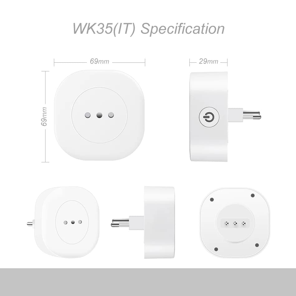 LELLKI Zigbee enchufe de pared